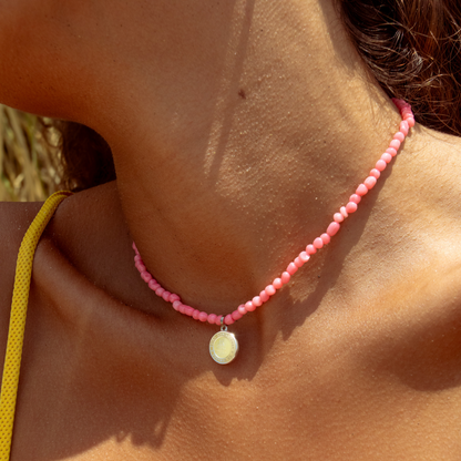 Coral Bead Choker