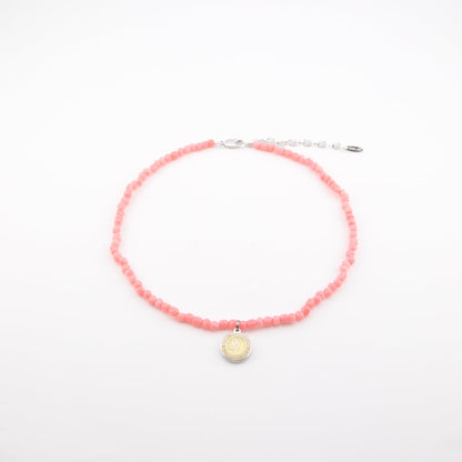 Coral Bead Choker