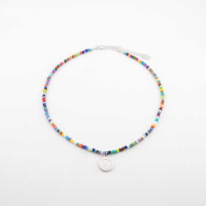 Rainbow Bead Choker